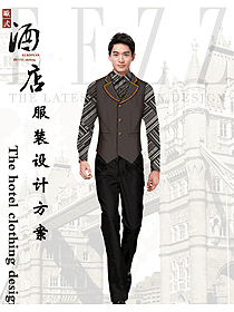 新款西餐服務(wù)員服裝款式圖1397