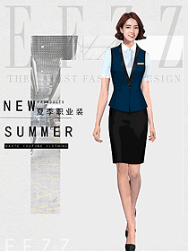 女職業(yè)裝夏裝制服設(shè)計圖1181