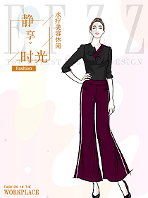 時尚按摩技師服款式設(shè)計圖1527