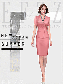 新款女職業裝夏裝服裝款式圖1196