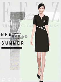 新款女職業裝夏裝服裝款式圖1204