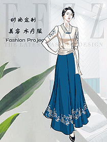 美容水療會(huì)所咨客制服設(shè)計(jì)圖593