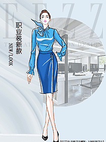 原創設計女職業裝長袖襯衫款式圖466