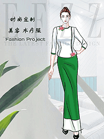 原創(chuàng)設計水療會所咨客制服設計圖598