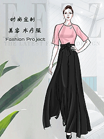時尚按摩技師服款式設計圖1541