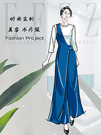 時尚按摩技師服款式設計圖1543