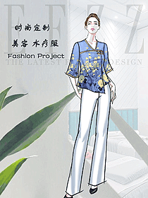 新款按摩技師服款式設計圖1545