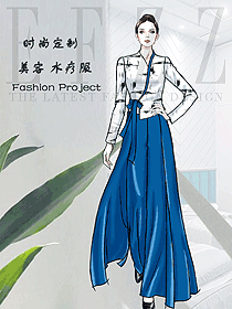 時尚按摩技師服款式設計圖1557