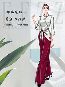 原創制服設計按摩技師服裝設計圖1568