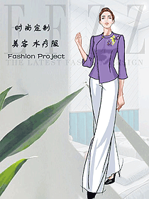 原創(chuàng)制服設(shè)計按摩技師服裝設(shè)計圖1574