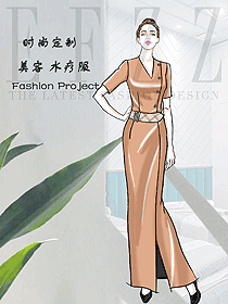 時尚美容水療會所咨客制服設(shè)計圖602