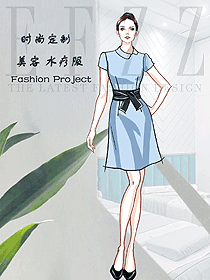 時尚養生會所服務生制服設計圖976