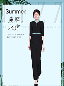 時(shí)尚養(yǎng)生會所服務(wù)生制服設(shè)計(jì)圖986