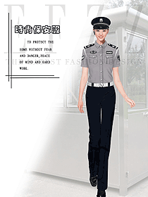 時尚短袖保安服設(shè)計圖429