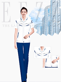 藍(lán)白色夏季員工統(tǒng)一工裝制服設(shè)計(jì)圖216