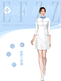 專業(yè)設(shè)計(jì)定做白色醫(yī)師護(hù)士服裝款