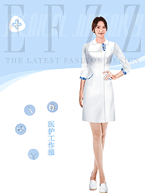 春秋冬女款實(shí)習(xí)護(hù)士服裝定制圖