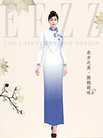 原創制服設計中餐咨客服裝設計圖980