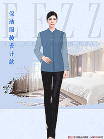 酒店大堂清潔服務員工服裝設計圖355
