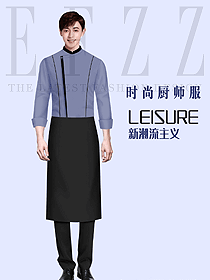 時(shí)尚男款西餐廚師制服設(shè)計(jì)圖618
