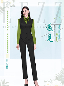 原創夏季女士通勤裝馬夾設計圖