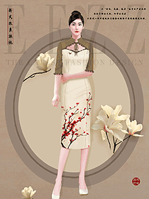 酒店名媛夏季定制服裝旗袍服原創(chuàng)案例