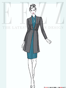高端西餐廳專業(yè)服務生制服驚艷設計作品圖