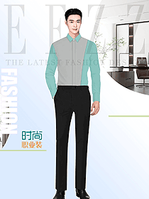 拼色男士襯衫職業正裝原創作品設計圖