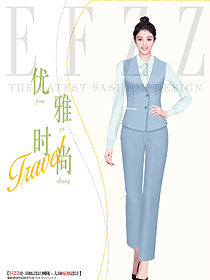 職業(yè)正裝馬夾褲裝工作服設(shè)計原創(chuàng)作品圖