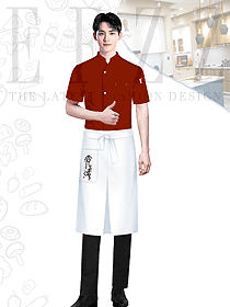 杭州美食街酒店廚師制服定做工衣