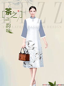 spa養(yǎng)生會(huì)所美女咨客服裝服飾設(shè)計(jì)圖