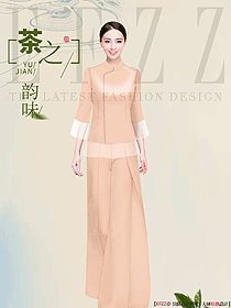 民族文化療養(yǎng)中心客服人員服裝設(shè)計(jì)定制作品圖