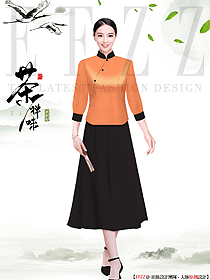 桑拿養(yǎng)生度假溫泉會(huì)所員工服裝設(shè)計(jì)圖