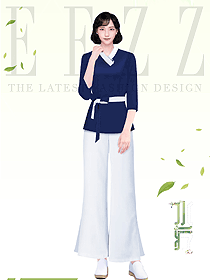 海南養(yǎng)生會所服務(wù)員制服設(shè)計圖案例