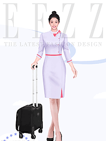 航空空姐制服職業(yè)套裝連衣裙女夏售樓部工作服高端機(jī)場(chǎng)案場(chǎng)客服
