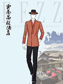 五星級(jí)酒店中式款門(mén)童迎賓服裝接待禮賓工作服