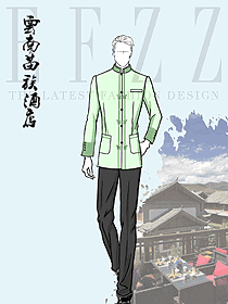 迎賓門童制服賓館泊車員服裝春秋男款制服設計圖
