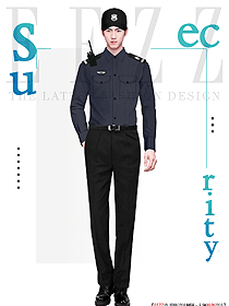 夏季深色保安制服上衣特作訓服裝設(shè)計