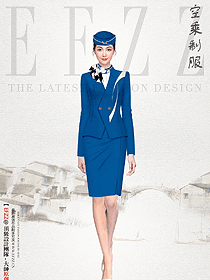 大愛藏藍(lán)色空姐地勤高鐵服務(wù)員制服原創(chuàng)方案首發(fā)設(shè)計(jì)圖