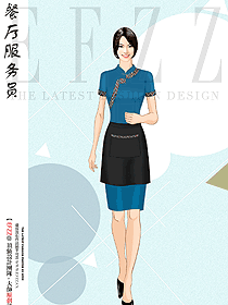 意大利餐廳女服務(wù)生制服制服設(shè)計圖