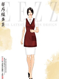 奶茶蛋糕烘服務(wù)員工作服短袖t恤訂