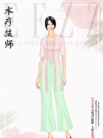 高端氣質套裝沐足按摩桑拿技師服足浴技師服spa制服