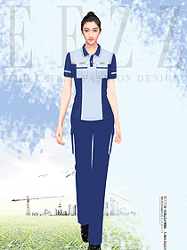 物流快遞派送員工制服工作服裝設計圖