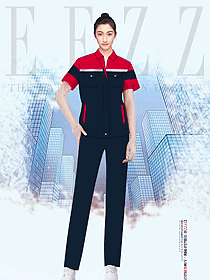 加油站女裝夏季工作服設計圖