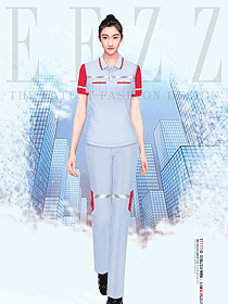 鐵路地勤員工工作制服夏季服裝設計
