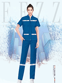 夏季女款員工工作服反光衣設計圖