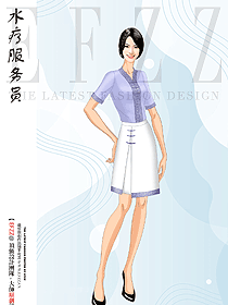 養(yǎng)生酒店水療區(qū)spa水療服務員制服設(shè)計圖