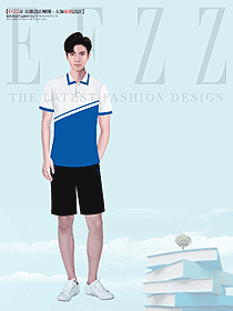 夏季學(xué)校短款男款學(xué)生運動服原創(chuàng)設(shè)計參賽圖