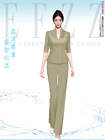 足浴技師工作服女秋冬高端養生足療衣服定制設計