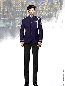 立領(lǐng)春秋款物業(yè)安保形象崗禮賓服保安服定制